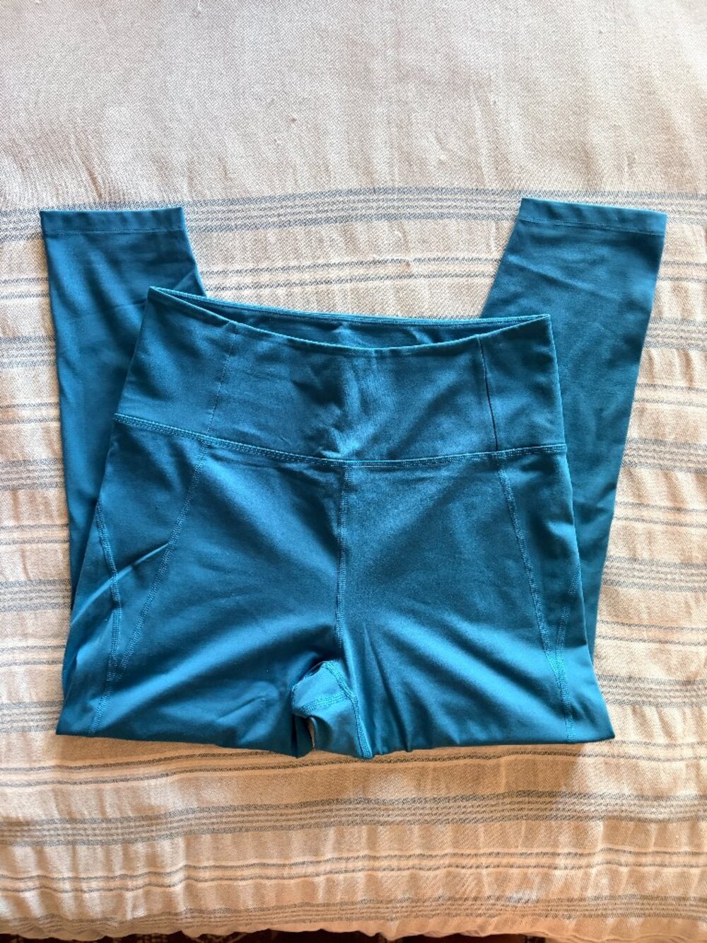 Girlfriend Collective Compressive High-Rise Leggings Teal Blue Size L